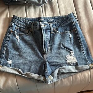 Old Navy Women's Distressed Blue Jean Shorts